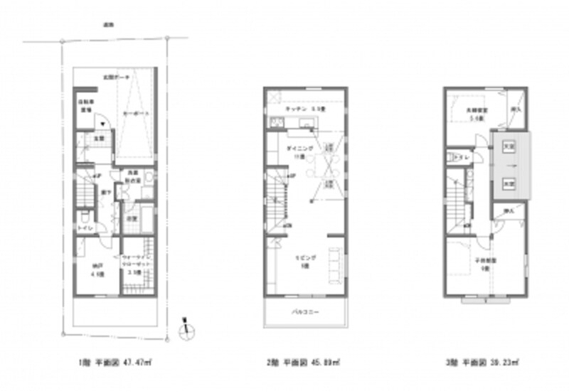 2 2 建坪14坪 木造3階建ての間取り実例 ポイント 住宅設計 間取り All About