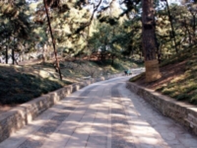 頤和園「后山后湖景区の山道」