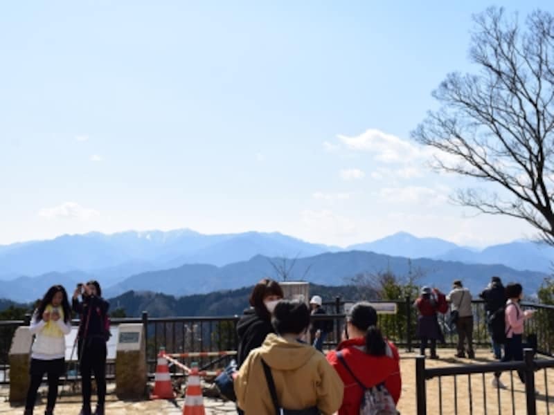 高尾山山頂の眺望