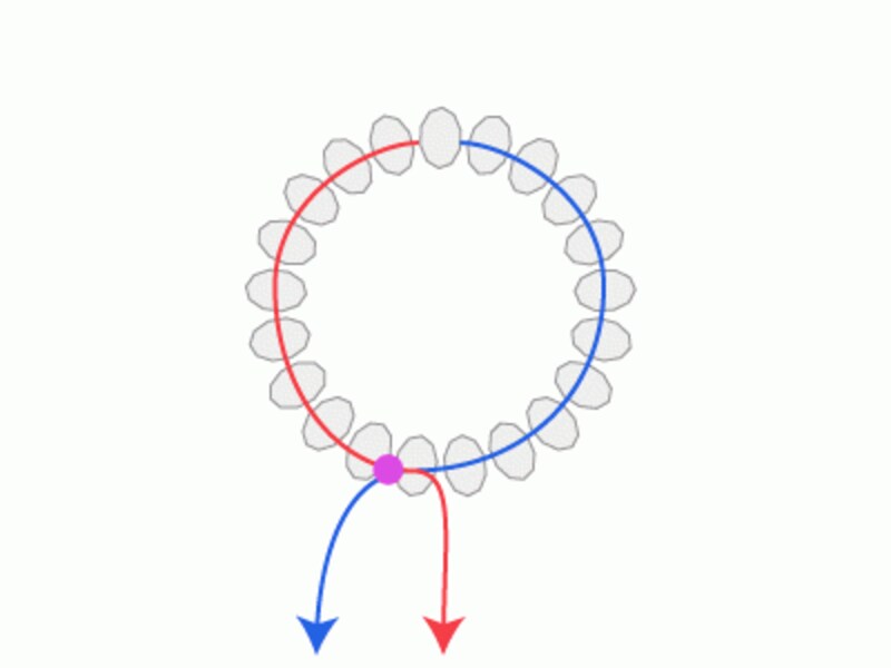 青い薔薇のクリスタルブローチ