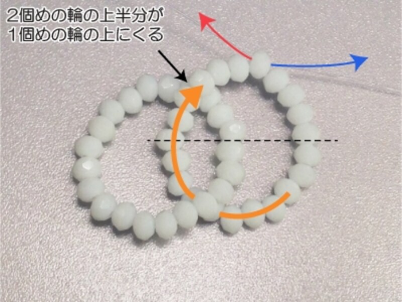 青い薔薇のクリスタルブローチ