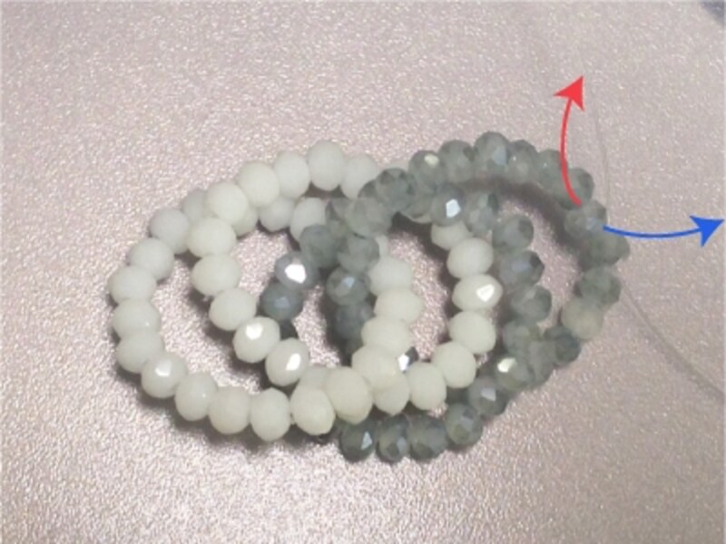 青い薔薇のクリスタルブローチ