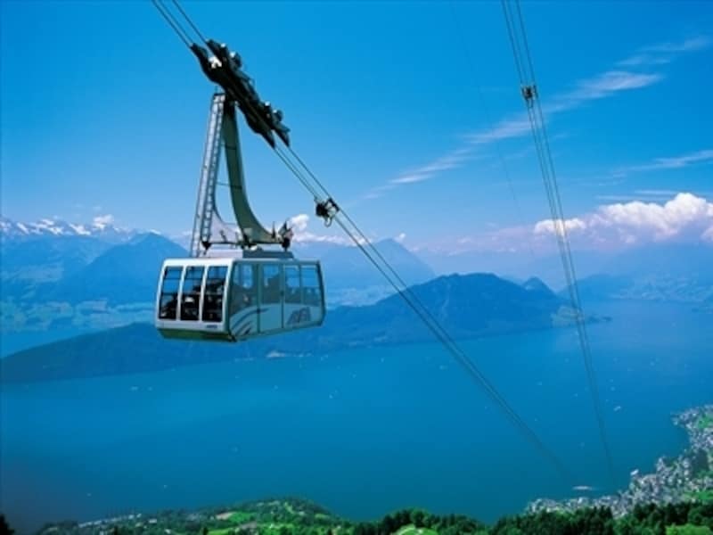 スイスのロープウェイ