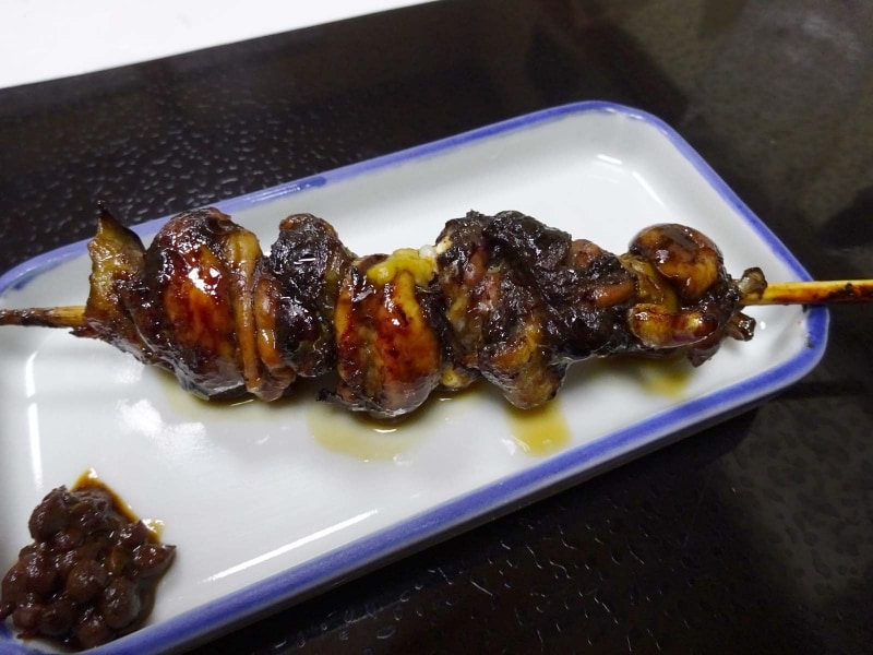 あっさりしたタレ焼の「肝焼き」