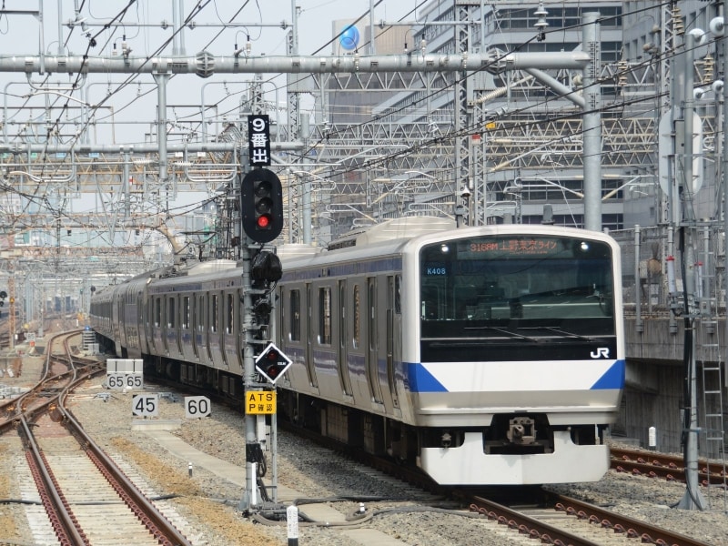 土浦方面からの常磐線も東京駅にやってくる