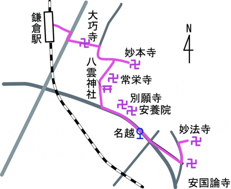 ご紹介するコースの地図