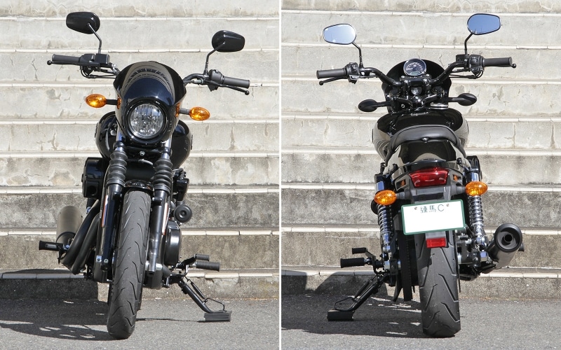 ハーレーダビッドソン ストリート750 フロントビュー&リアビュー