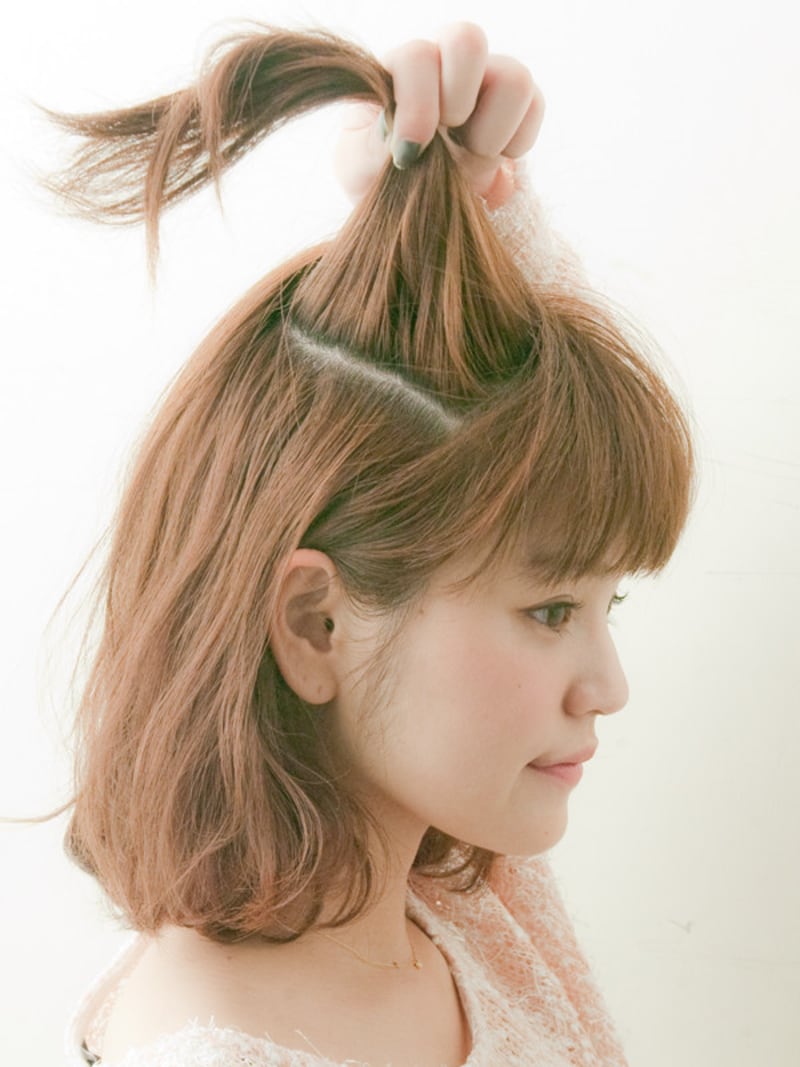 手ぐしでざっくりでよい