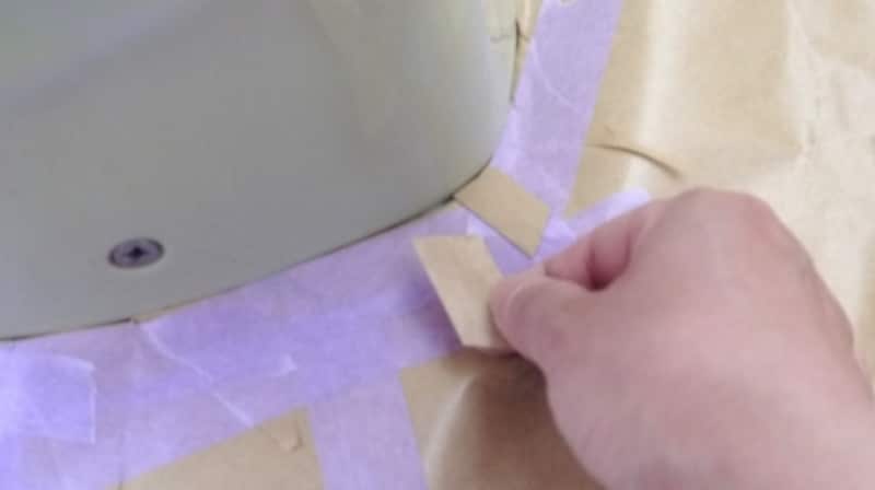 型紙で形がわかるようにします