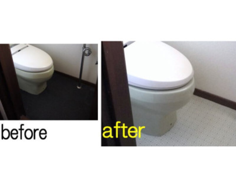トイレの床を簡単DIY