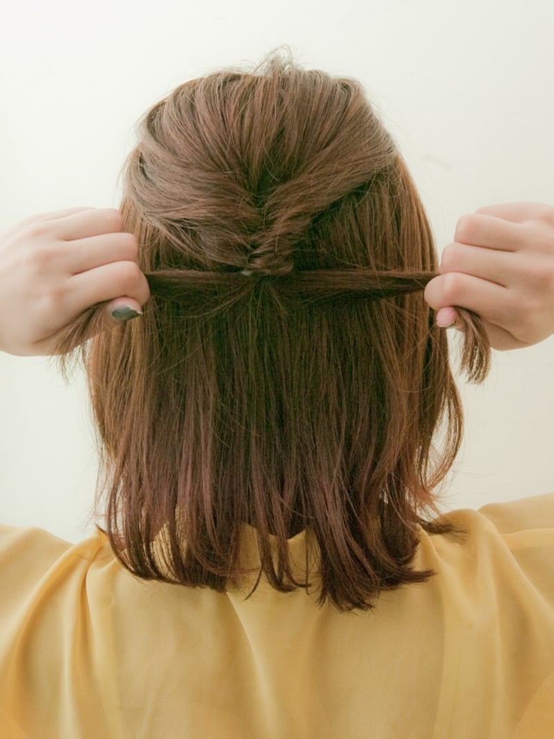 ゴムがきっちり留まるまでひっぱる