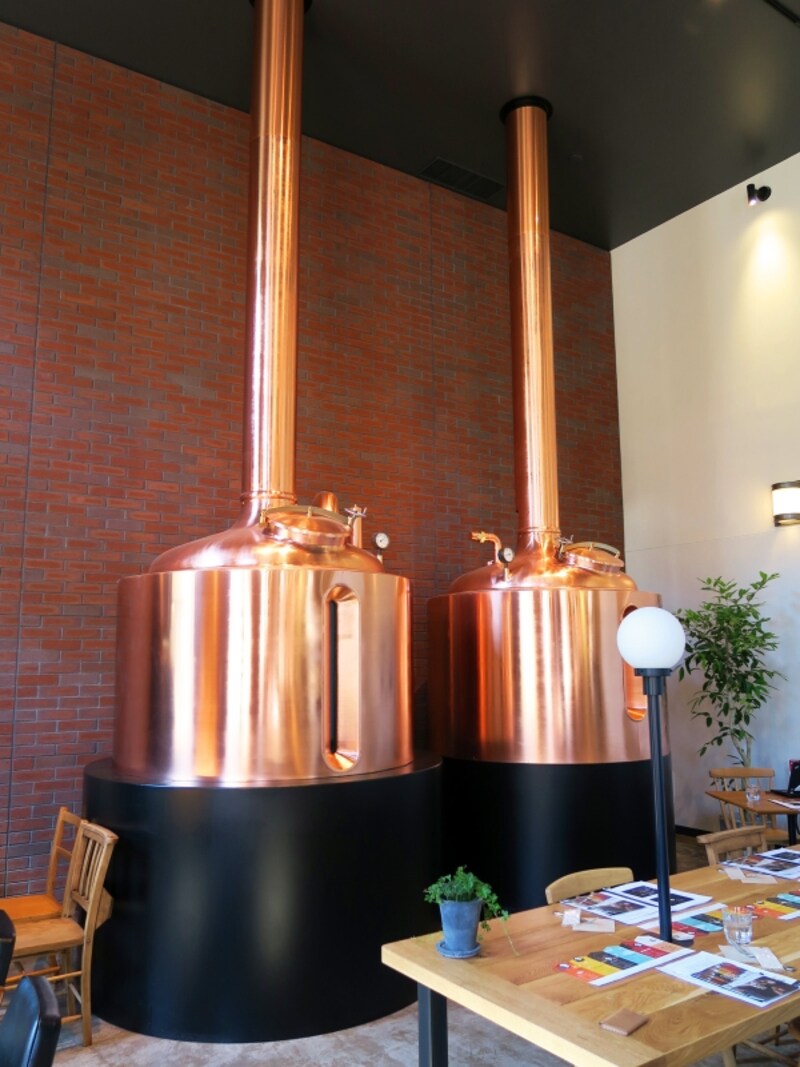 個性的なクラフトビールが誕生するようすが身近に感じられる