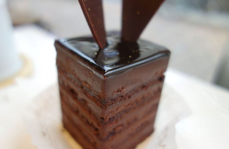 ガナッシュと生地が10層に！