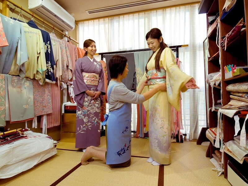 加賀友禅着用体験