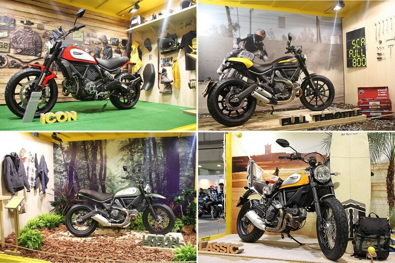 『ICON』『FULL THROTTLE』『URBUN ENDURO』『CLASSIC』といった4タイプが揃った