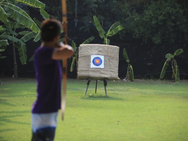 アーチェリーも人気アクティビティのひとつ