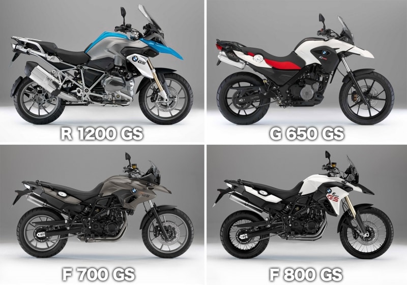 ハイエンドモデルたるR 1200 GSを筆頭に、F 800 GS、F 700 GS、G 650 GSと並ぶ