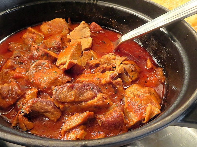 仔羊のトマト煮込み