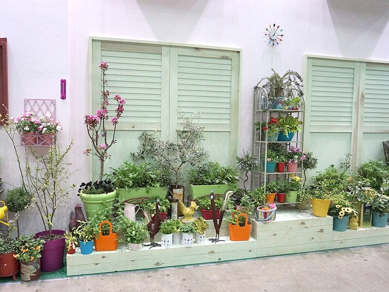 岡江路子さんによるディスプレイ