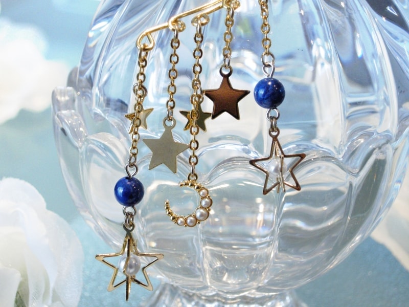 夜空のイヤーフック