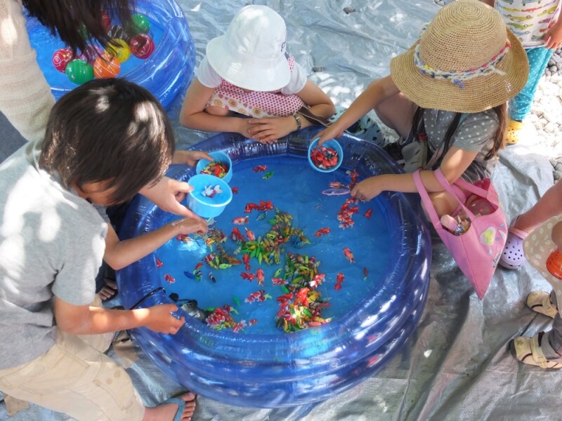 模擬金魚すくい