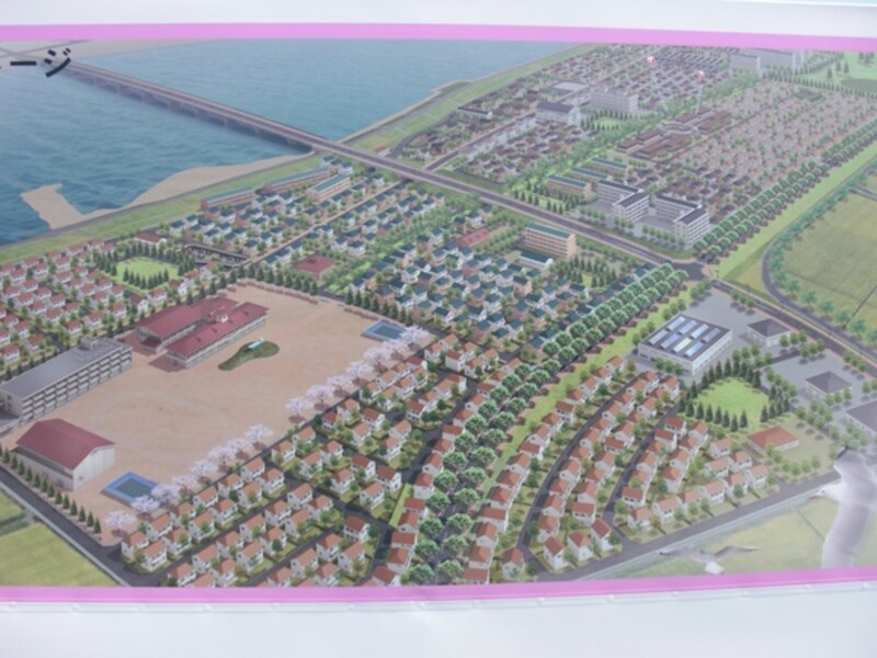 閖上地区の復興イメージ