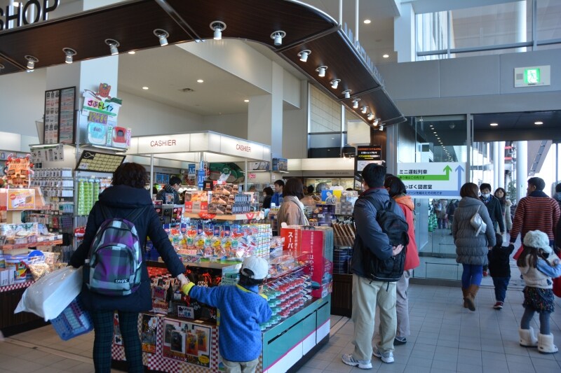 鉄道グッズが満載のショップ