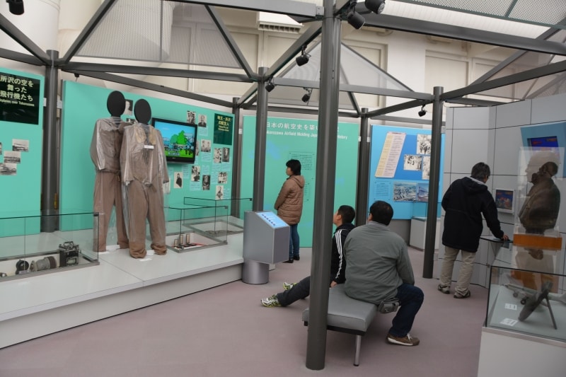 所沢飛行場と日本の航空技術の進歩が物語られる2Fメモリアルギャラリー