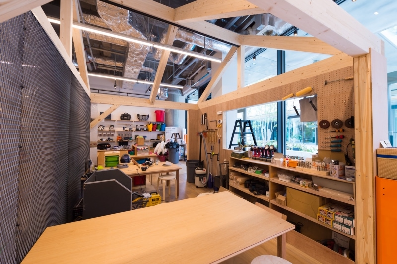 DIYファクトリーの作業場