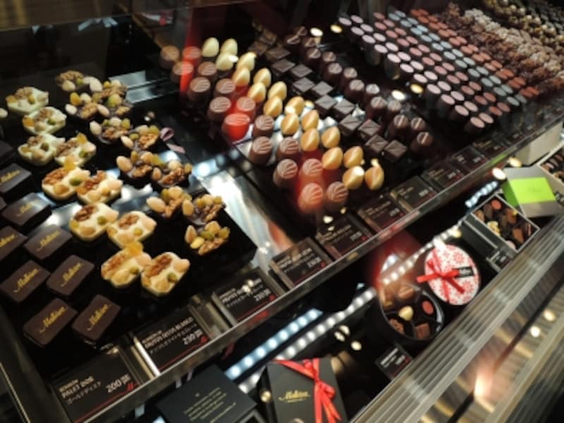 チョコレートのショウケース