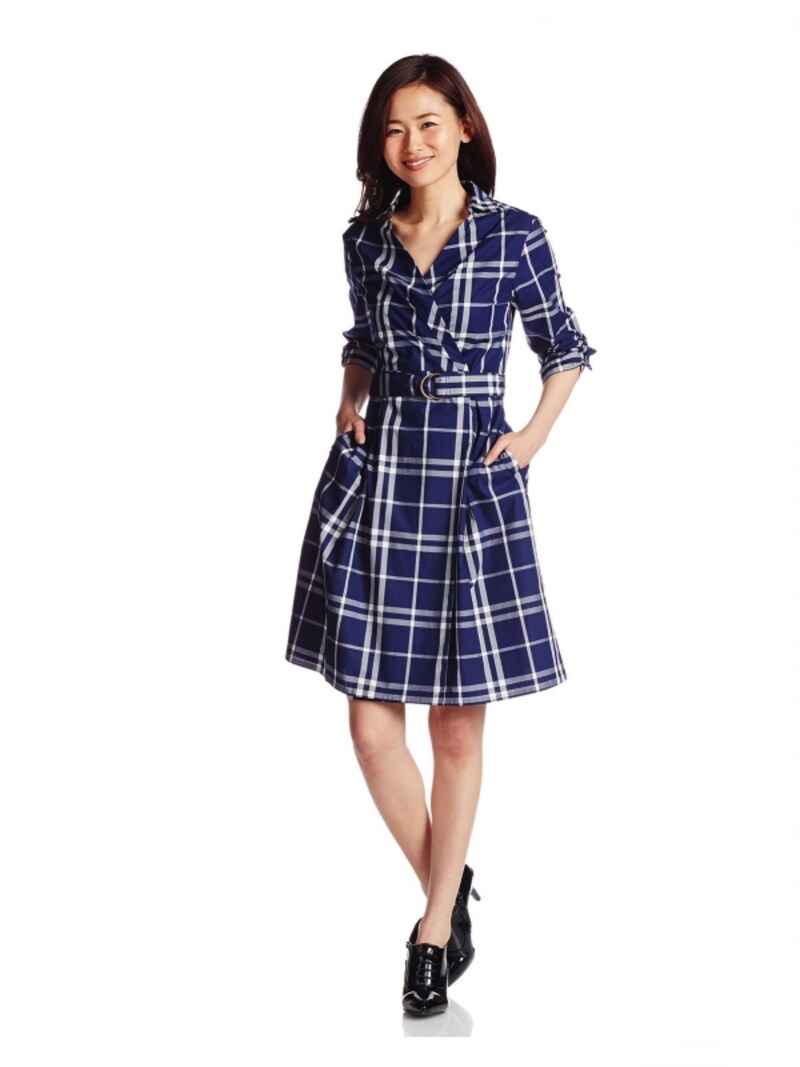 (ビームスライツ) BEAMS LIGHTS BEAMS LIGHTS / カシュクールシャツ ベルトワンピース