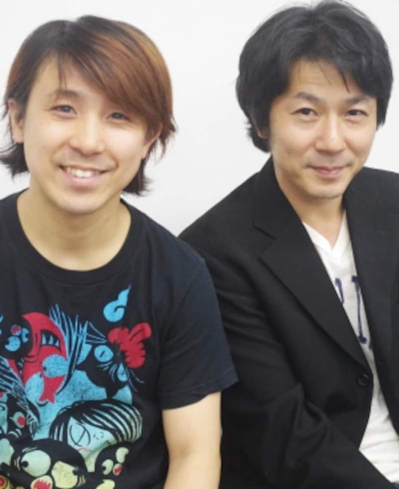 『あさはなび』作者・川本昭彦さん(右）とプロデューサー、出演の大塚庸介さん(C)Marino&nbsp;Matsushima