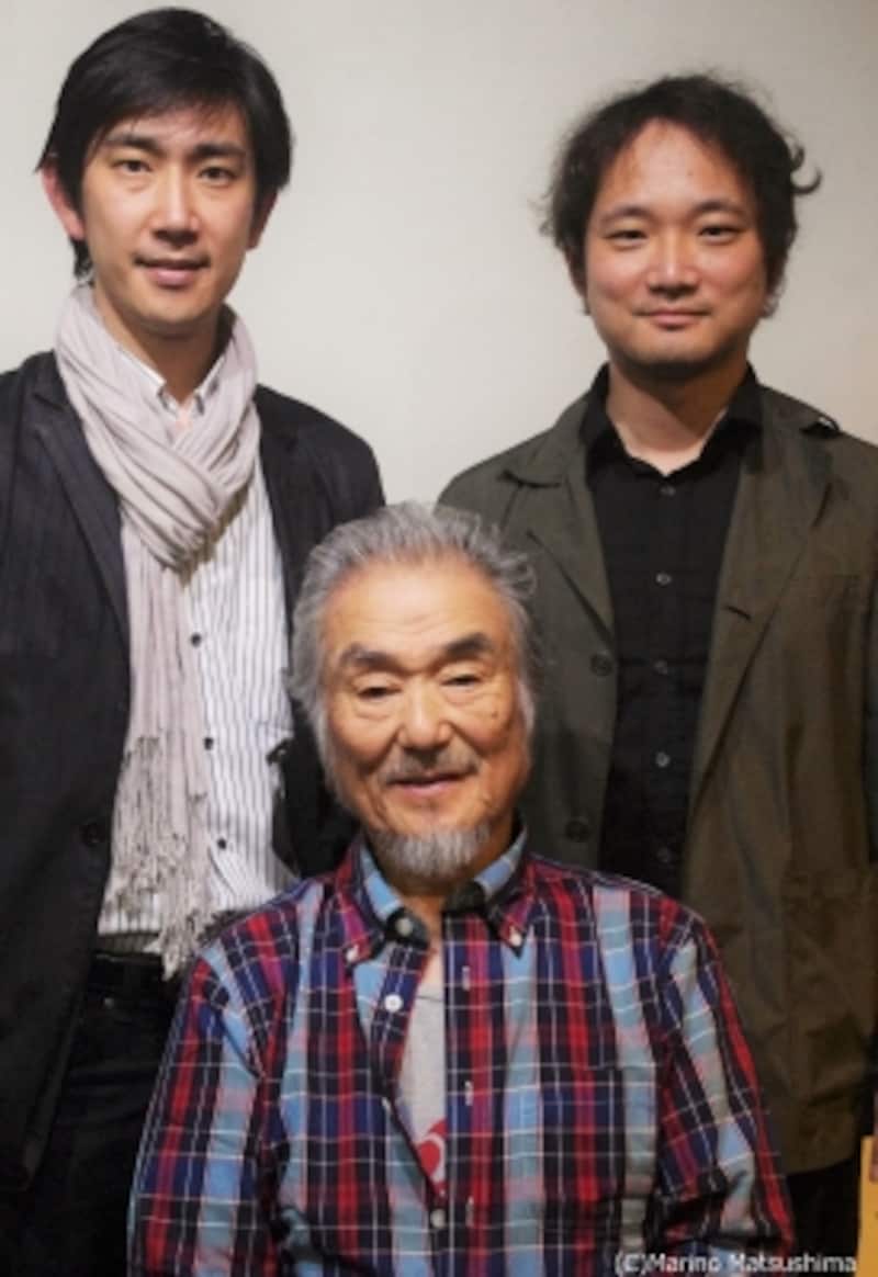 (左から）演出の横山清崇さん、光枝明彦さん、阿川建一郎さん(C)Marino Matsushima