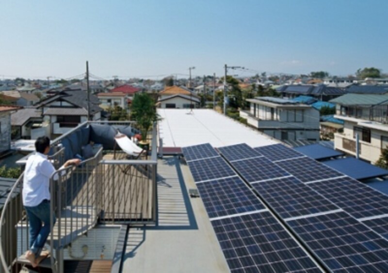 太陽光発電と屋上利用を両立することで、いっそう暮らしを豊かに。