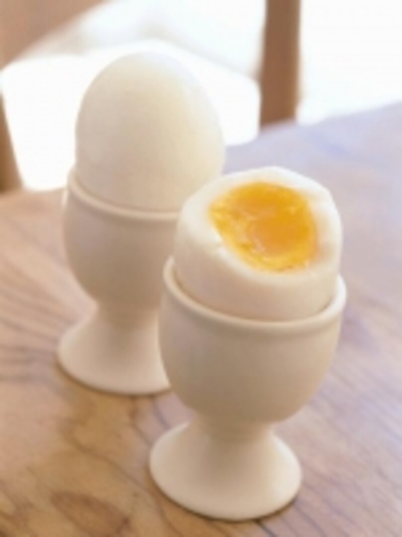 どうしても忙しい場合は、前日の夜にゆで卵をつくっておくと便利ですよ！