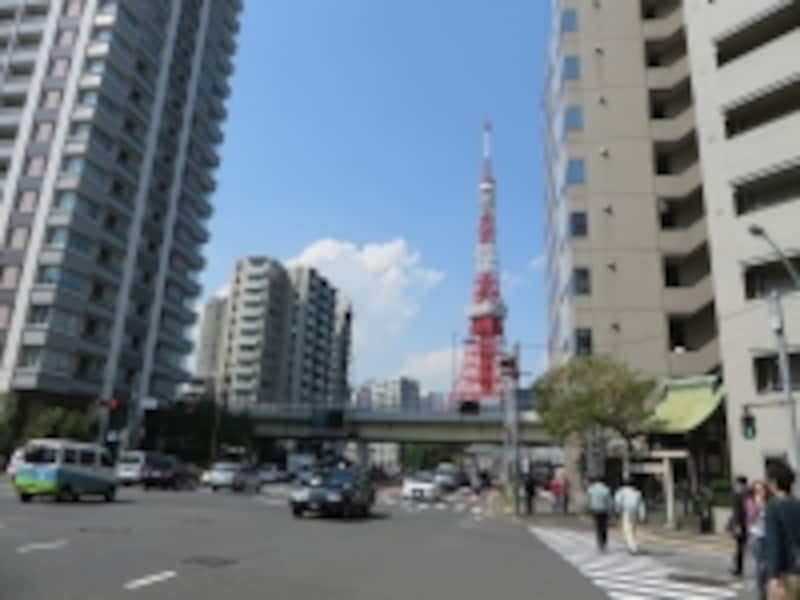 神社と東京タワー