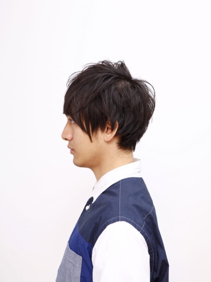 サイド長めの左サイド