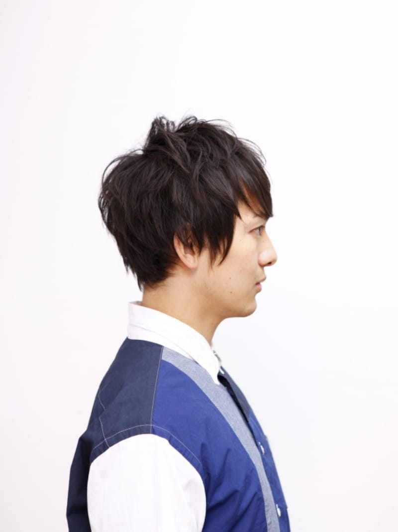 長めサイドの右サイド