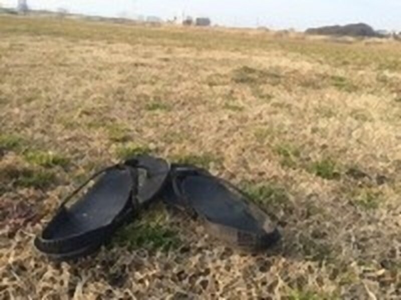 シューズの雨対策、ワラーチなら濡れなんてお構いなし