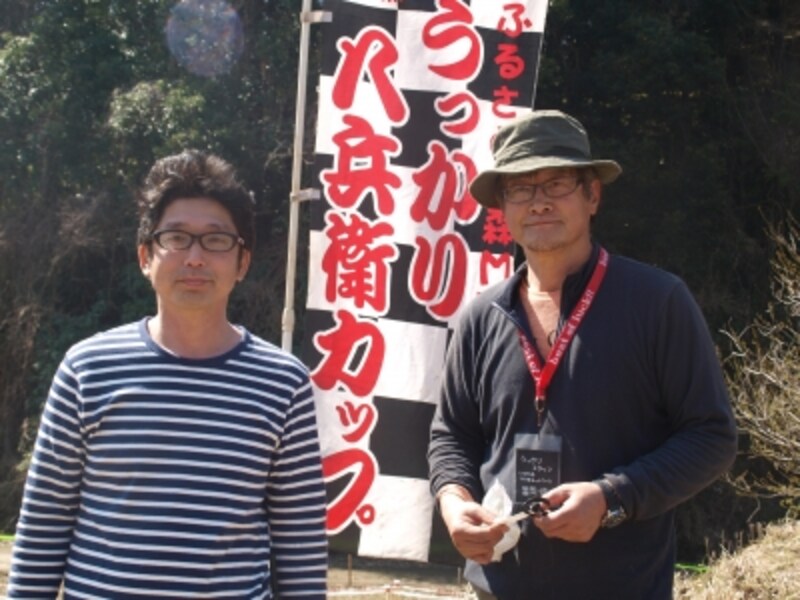 いばらきＭＴＢネットワークの武藤さんと冨岡さん