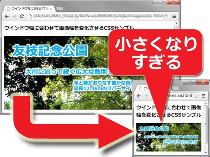過剰に縮小されると困ることも