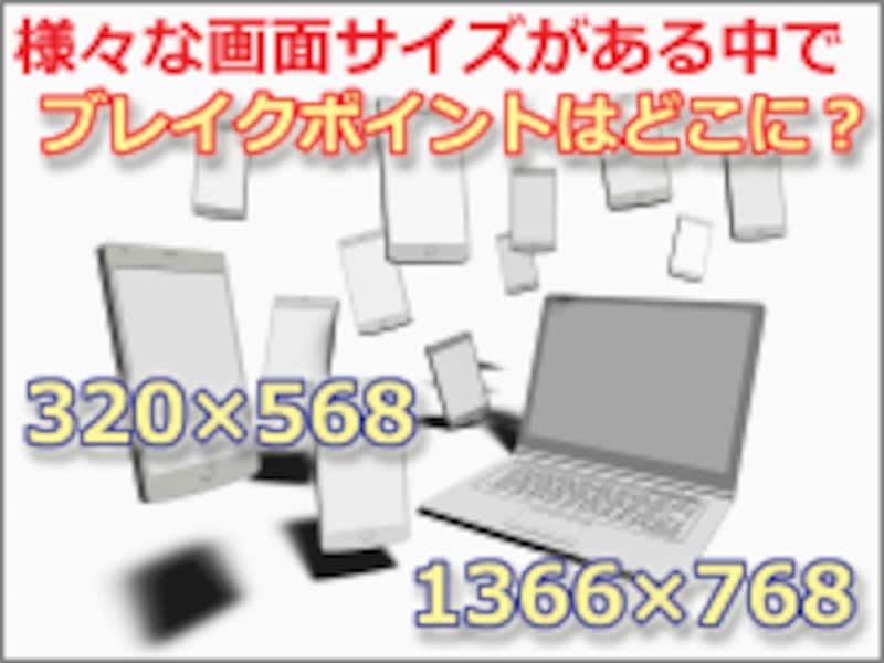 様々な端末が存在する中で、ブレイクポイントをどこに設定するか?