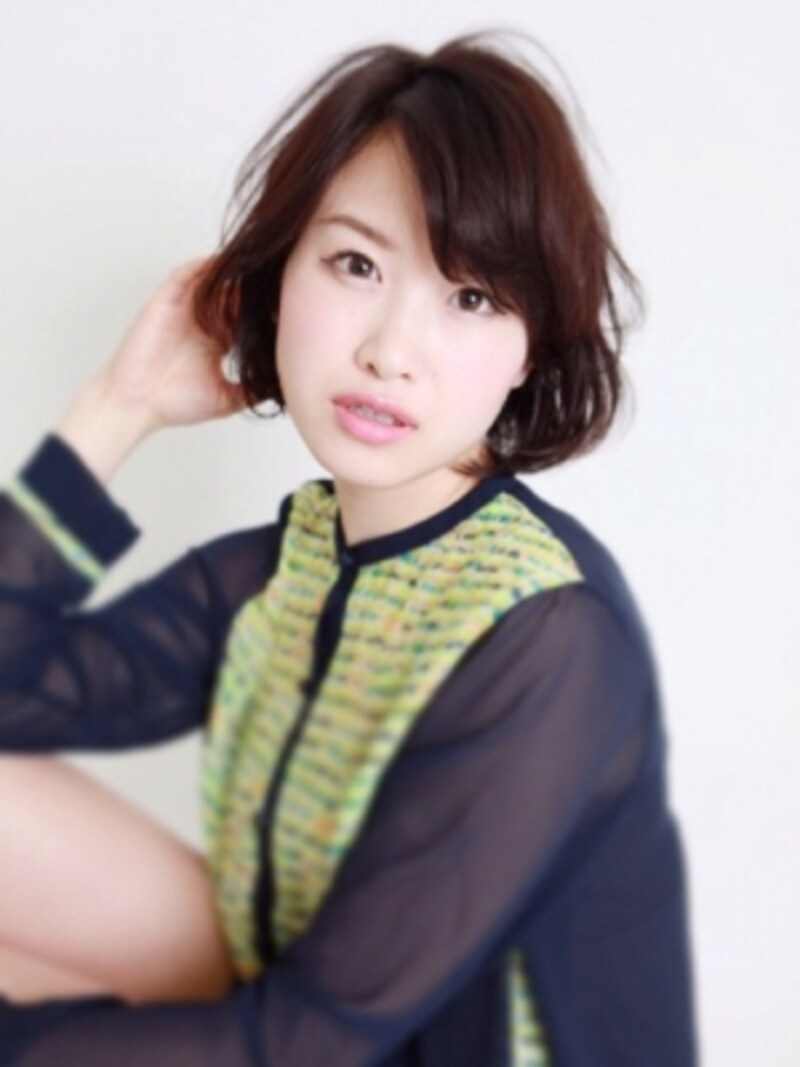 進化したデジタルパーマで作るふんわり大人可愛いボブ ヘアスタイル
