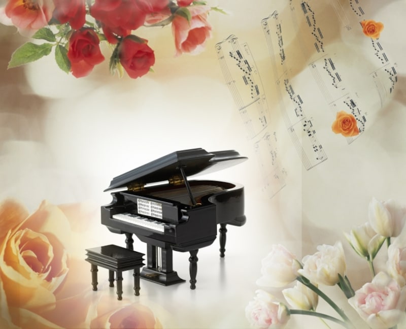 楽譜とピアノの写真