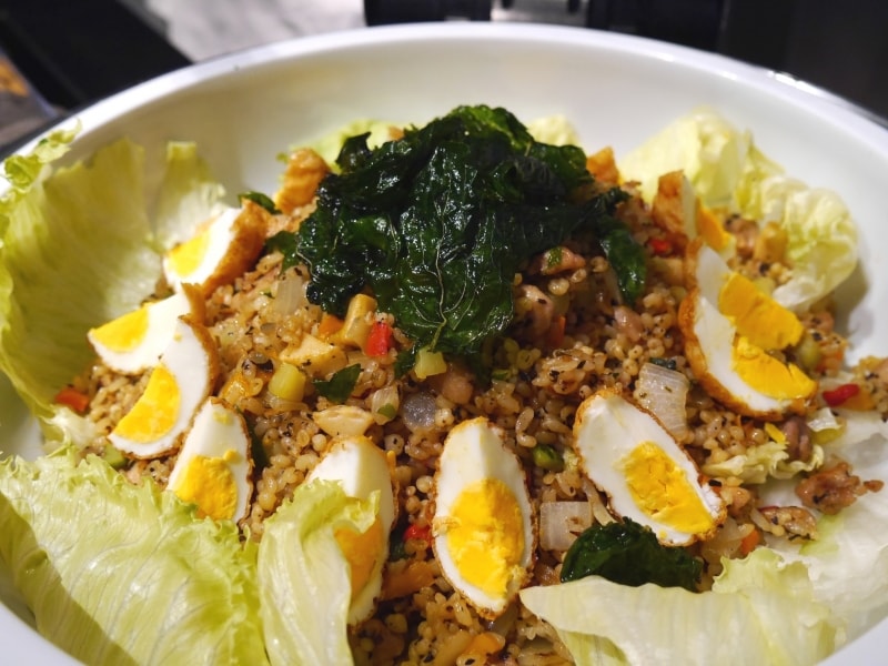 ソルガムきびとチキンのガパオライス