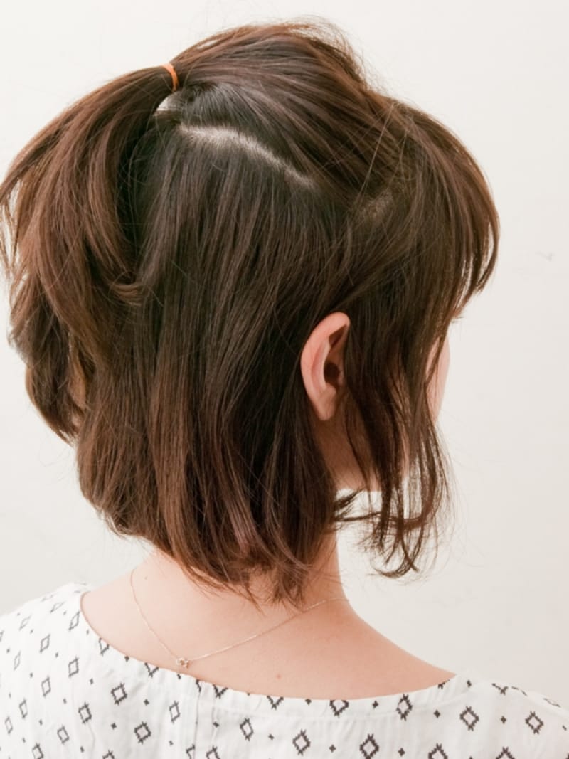 シリコンゴムでゆるめに結ぶ