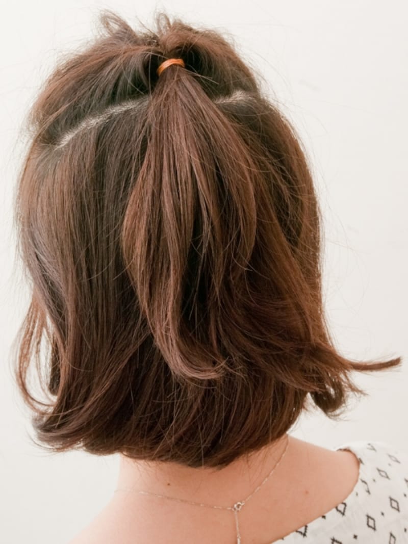 くしゃっとしたねじれができる