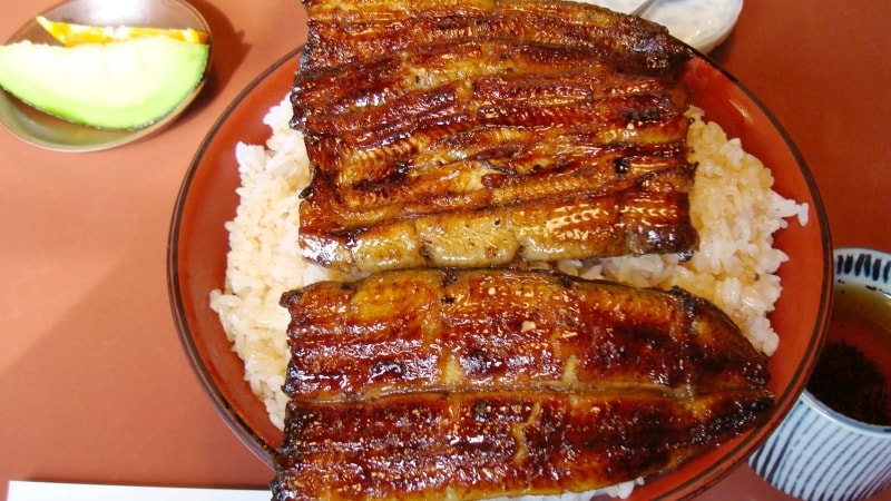 「うなぎすみの坊」うな丼特上(二段)