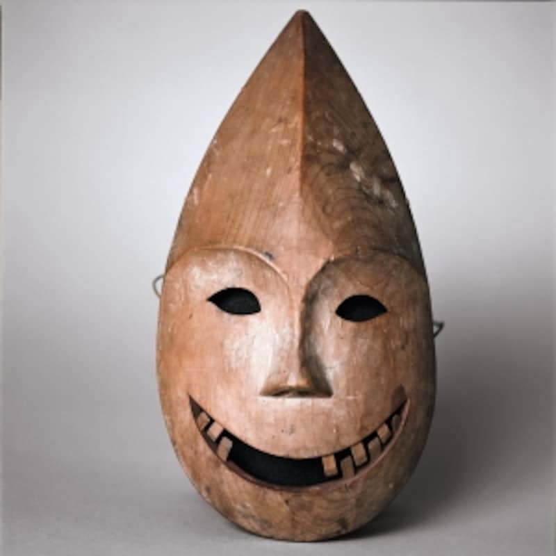 仮面undefinedコディアック (アラスカ)undefined Kodiak Mask (Alaska)undefined ? mus?e du quai Branly, photo Sandrine Expilly