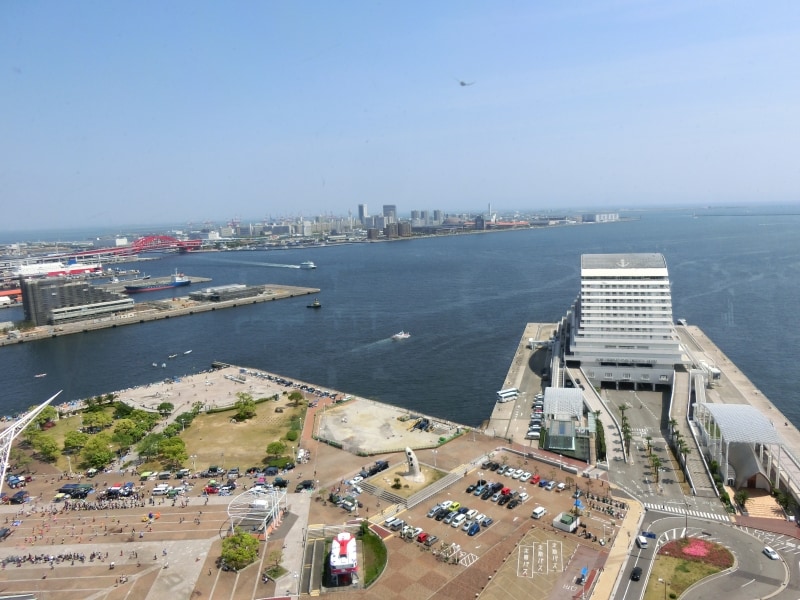 展望４Ｆから海側